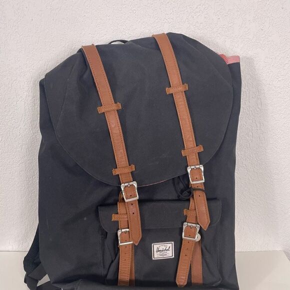 Herschel Black Little America Laptop Backpack - Picture 3 of 6